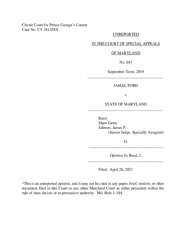 Fillable Online Circuit Court for Prince County Case No. CAS98 Fax Email Print