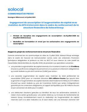 SQLI - Augmentation de capital de 9,0 M avec maintien du ...