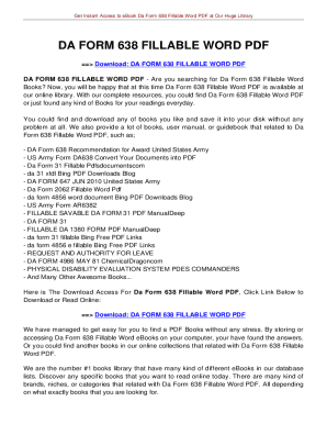 Fillable Online cocodoc.comform13006824-da-form-638-army-pubsDa Form ... image.