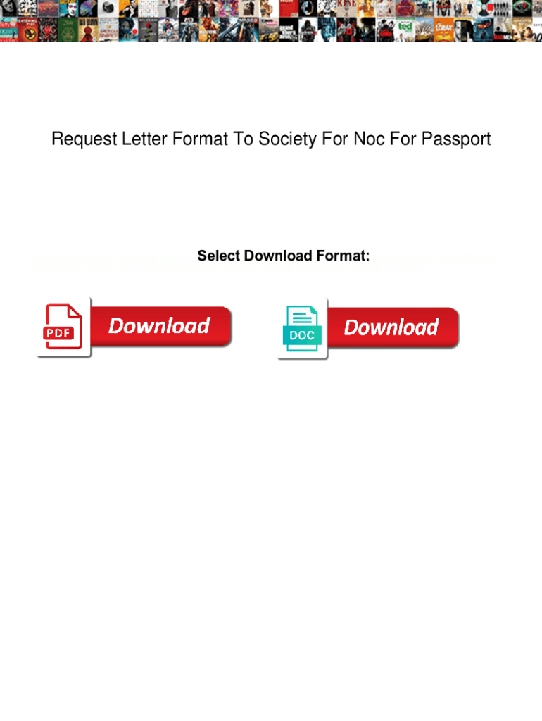 Fillable Online Housing Society NOC for for