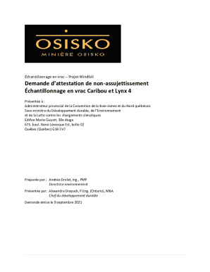 Fillable Online Demande dattestation de non ...