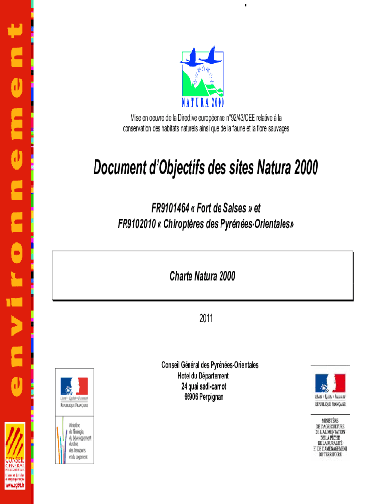Fillable Online Rapport n 309 Mise en oeuvre de la directive 92/43/cee Fax Email Print