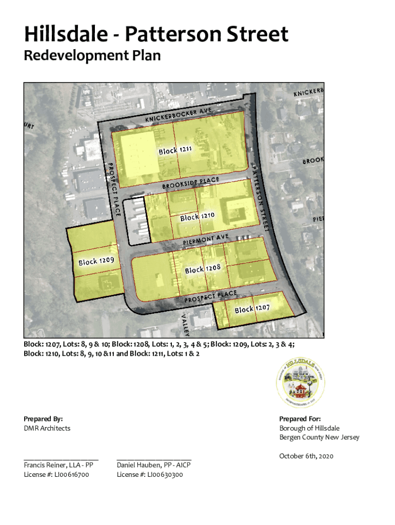 Fillable Online Hillsdale Ordinance Adopting Redevelopment Plan