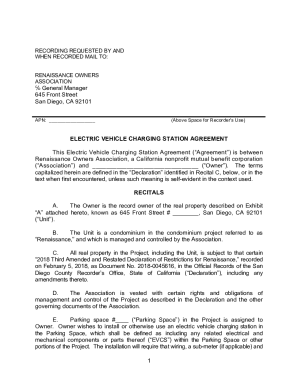 Electric Vehicle Charging Station Agreement - Renaissance - Form.docx