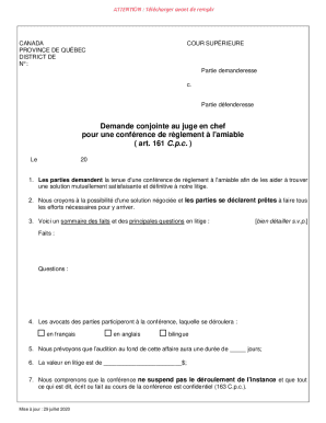 C A N A D A PROVINCE DE QUBEC DISTRICT DE MONTRAL. COUR ...