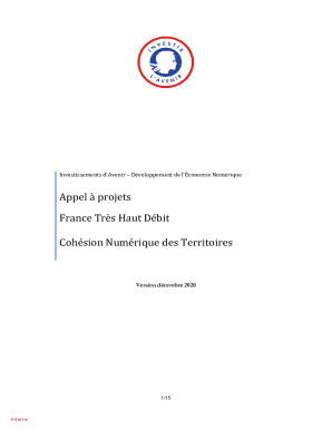 Investissements dAvenir Dveloppement de lconomie Numrique