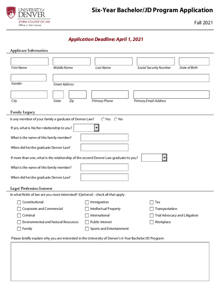 Fillable Online university of miami law school application deadline