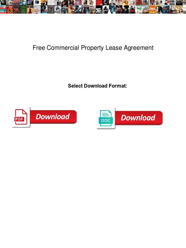 Fillable Online Free Commercial Property Lease Agreement. Free