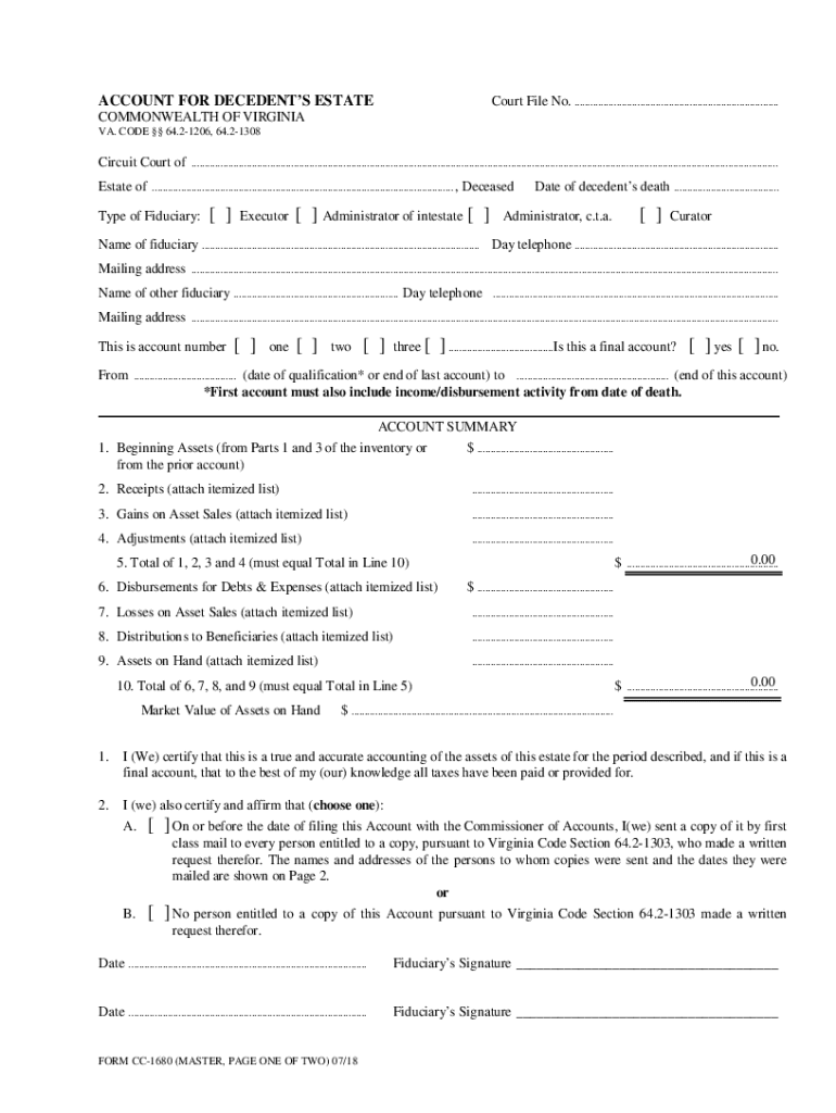 form cc 1680 Preview on Page 1.