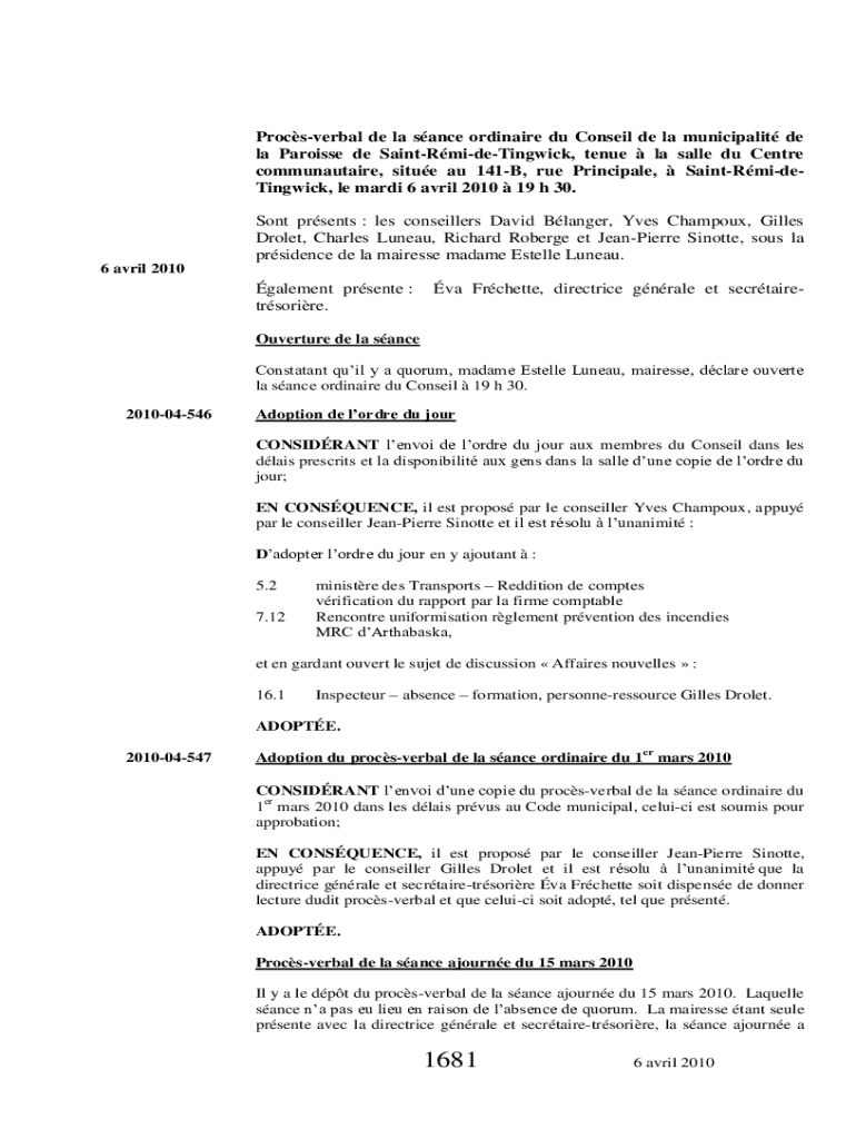 Fillable Online www.stremidetingwick.qc.camediasdocMUNICIPALIT DE