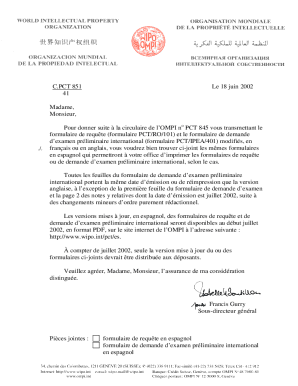 PCT International Patent Application Form