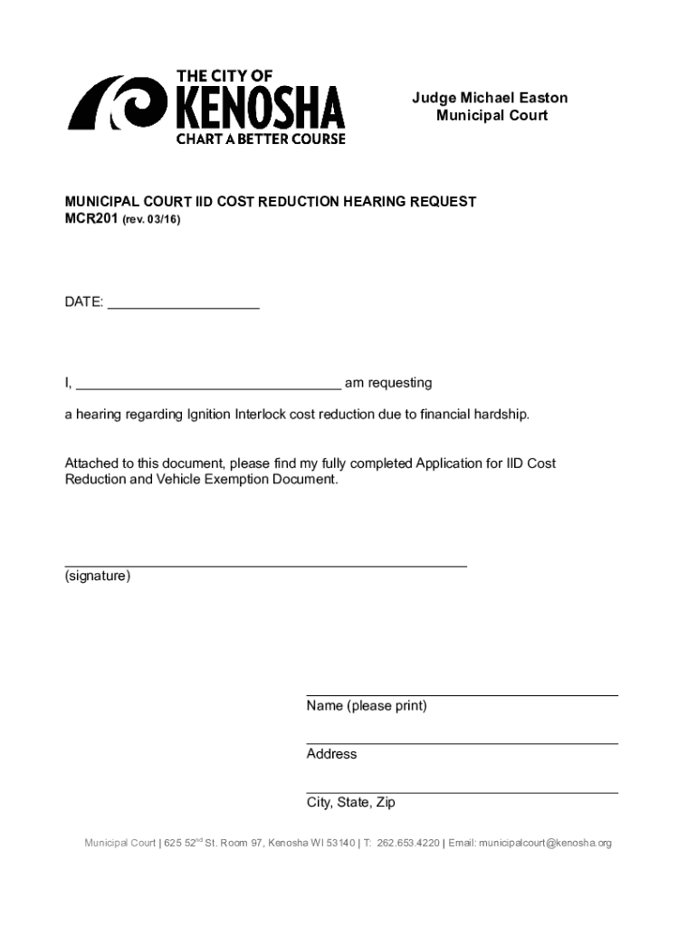 Fillable Online TR305 Petition for HalfPriced Ignition Interlock