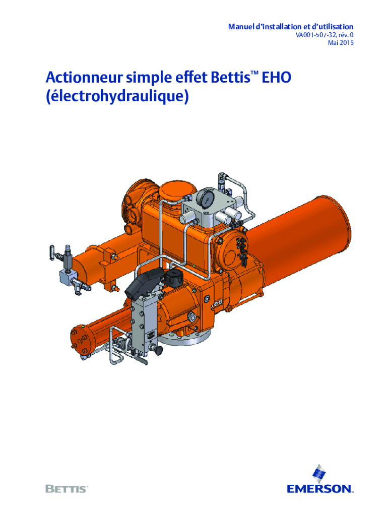 Fillable Online Bettis EHO (ElectroHydraulic Operated) SpringReturn