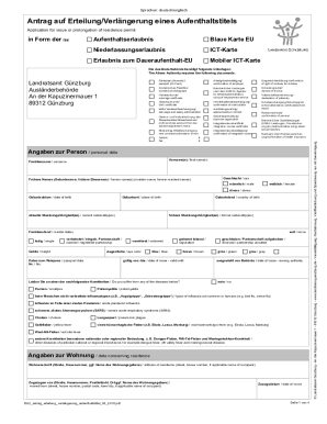 German Residence Permit Application