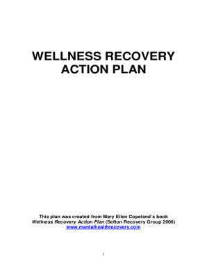 Wellness Recovery Action Plan: A System for Monitoring ...
