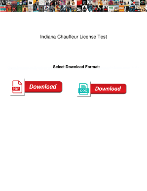 Indiana Chauffeur License Test. Indiana Chauffeur License Test formdocs