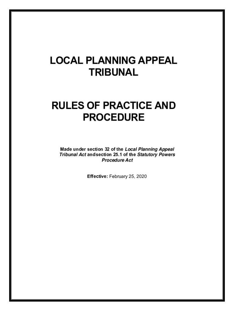 Fillable Online olt.gov.on.cawpcontentuploadsLOCAL PLANNING APPEAL