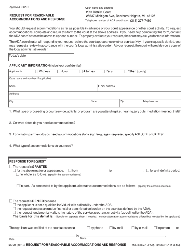 Fillable Online District Court Probation Department 25637 Michigan Ave Fax Email Print