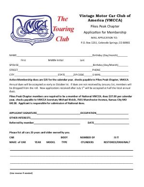 Vintage Motor Car Club of America (VMCCA)