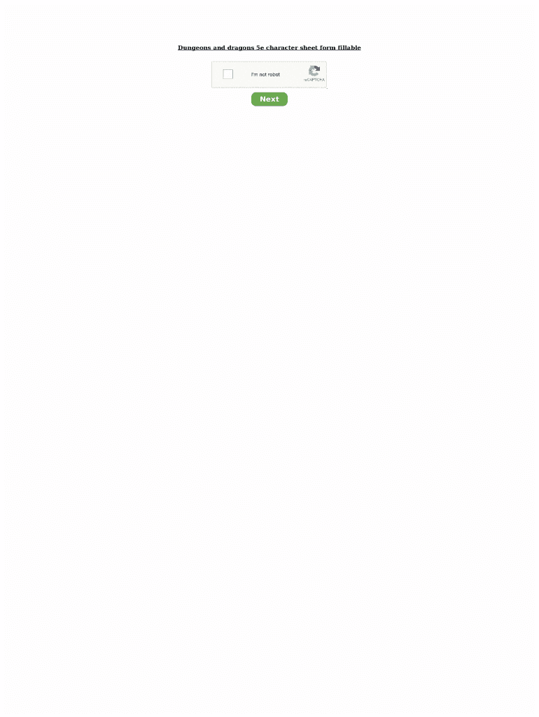 Fillable Online Dungeons and dragons 5e character sheet form fillable ...