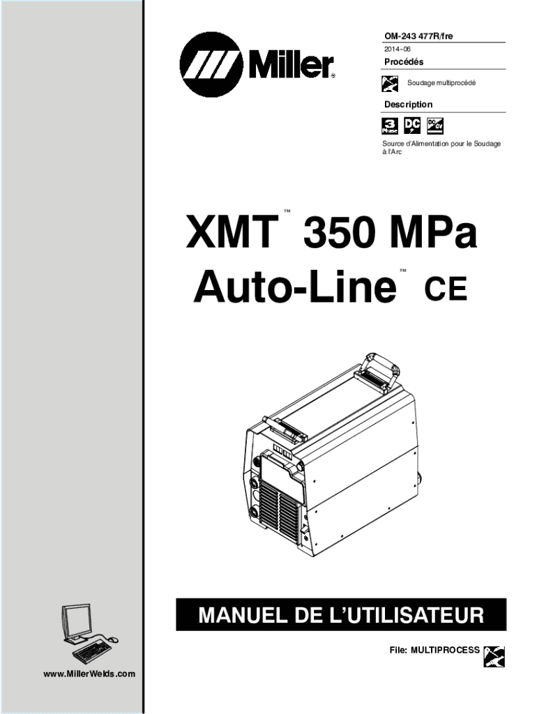 Fillable Online XMT 350 MPa AutoLine Miller Welding Fax Email Print