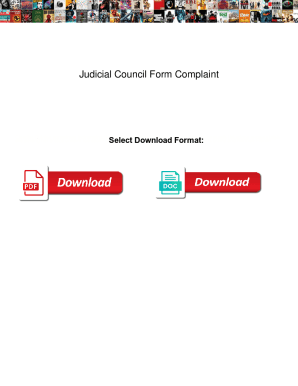 California Judicial Council Complaint Form