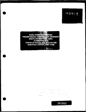 TANK INSPECTION REPORT