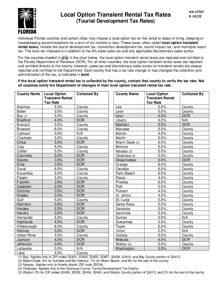 florida transient rental tax Preview on Page 1.