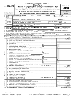 Form 990-EZ 2018