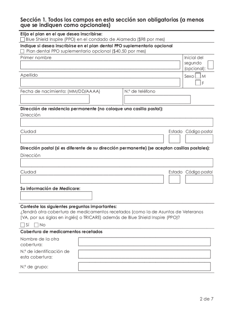 Fillable Online Formularios de Inscripcin - Plantillas de formularios ...