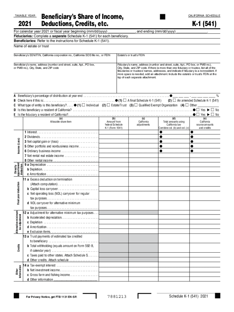 2021 california 541 Preview on Page 1