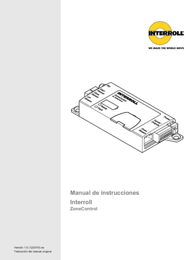 Fillable Online User manual Interroll Fax Email Print pdfFiller