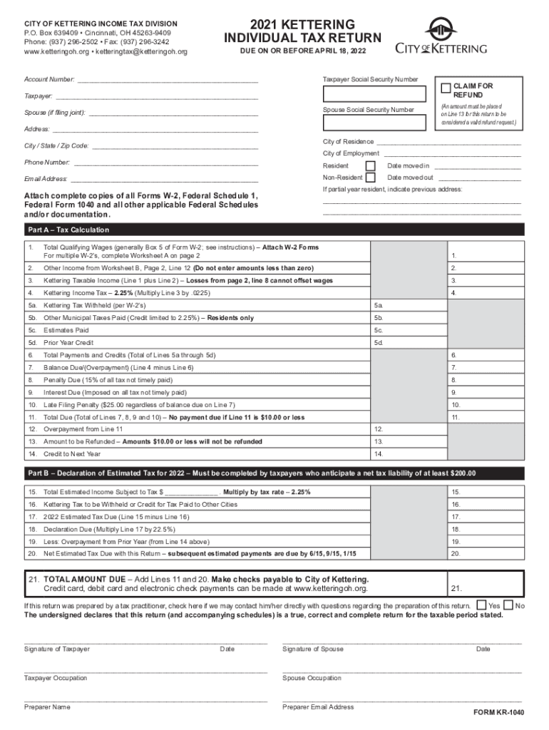 kettering city taxes online Preview on Page 1