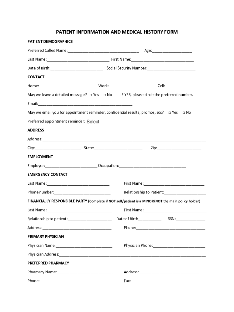 Fillable Online Patient Registration Form SuperKids Pediatrics Fax