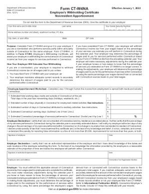 Fillable Online Form CT-W4 Effective January 1, 2013 ... - Connecticut ...