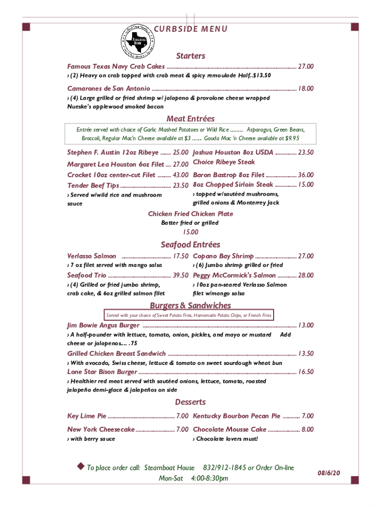 Fillable Online Sherri's Crab Cakes Crab Cake Food Truck, Crab Cakes