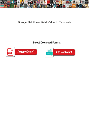 django set form field value in template
