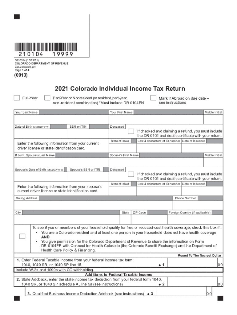 Colorado Tax Forms For 2025