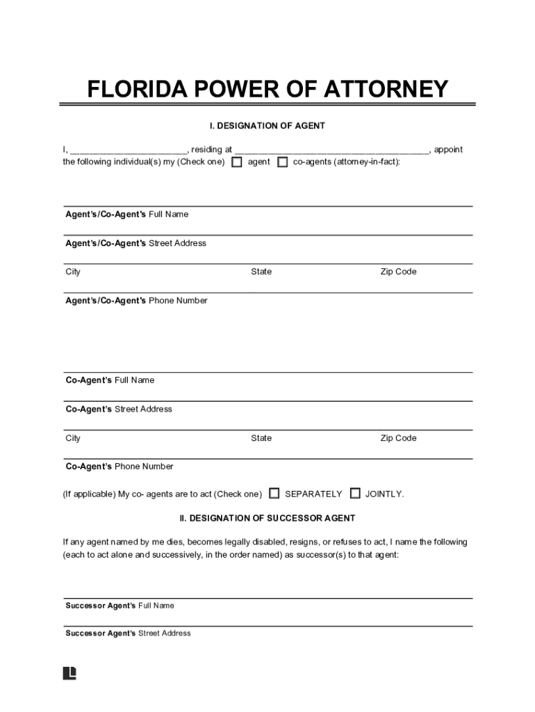 Fillable Online legaltemplates.net florida-power-of-attorneyFLORIDA ...