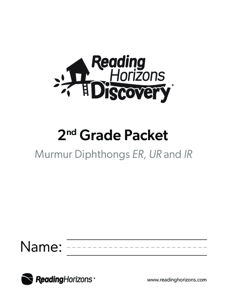 Fillable Online PDF Murmur Diphthongs ER, UR and IR Reading Horizons