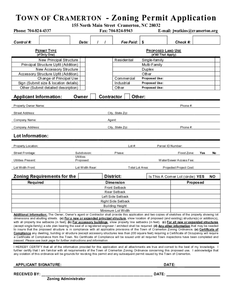 Fillable Online Forms Cramerton Police Department Fax Email Print