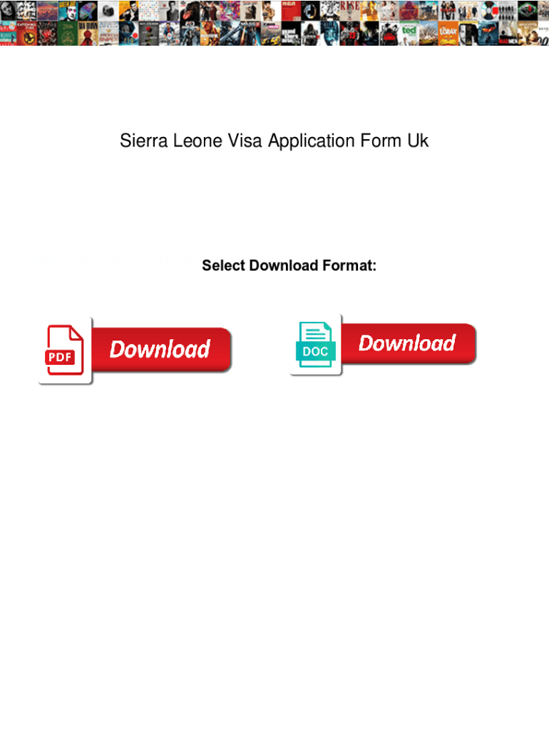 Fillable Online Sierra Leone Visa Application Form Uk Somebody Sierra Leone Visa Application fillable-online-sierra-leone-visa-application-form-uk-somebody-sierra-leone-visa-application