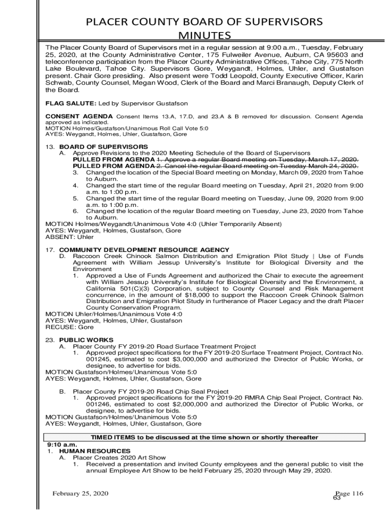 Fillable Online Community Development Resource Agency - Placer County Fax Email Print - pdfFiller