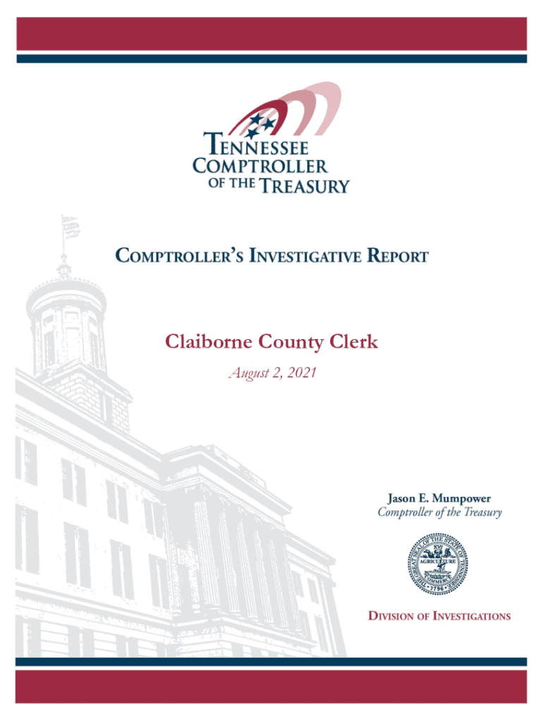 Fillable Online comptroller tn Claiborne County Clerk's Office