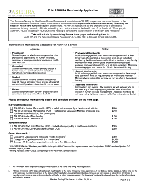 2014 ASHHRA Membership Application