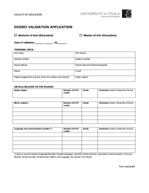 Degree Validation Application