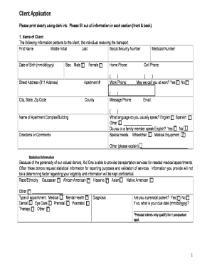 Kid One Transport Client Application