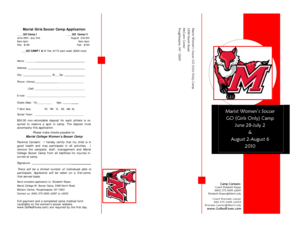 Bob mcvean - Camp Brochure - Marist College Athletics