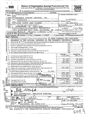 Form 990 Return of Organization Exempt From Income Tax