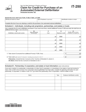 New York IT-250 Form